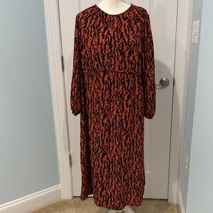 Orange and black dress from Elizabeth & James